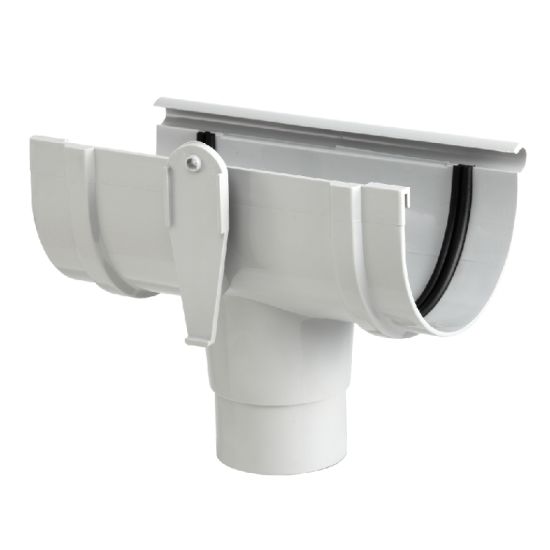 Pvc Gutter Round Downpipe Outlet/Tee 90Deg