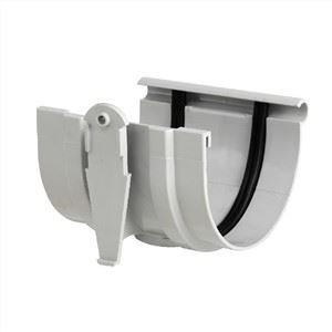 PVC Gutter Half-Round Connector 110MM